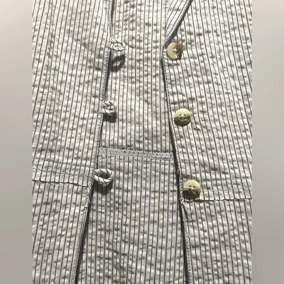 Free People Striped Button-Up Blouse - Picture 4 of 9